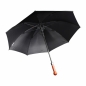 Sicherheitsregenschirm, schwarz, mit Knauf