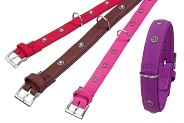 Halsband Art Buffalo Deco, pink, L.35cm, B.24mm -S-