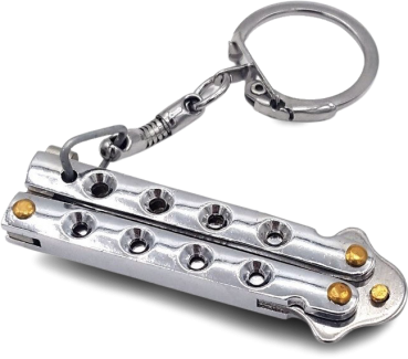 Schlüsselanhänger Butterfly, silber