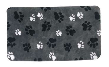 Kissen Teddy, flach rechteckig, grau,  L: 85 cm B: 57 cm H: 2 cm