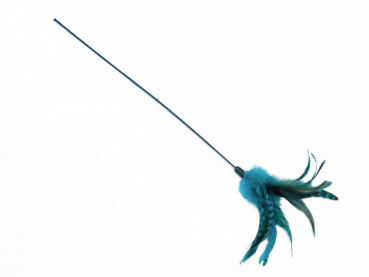 Federwedel mit Federn, Bunt