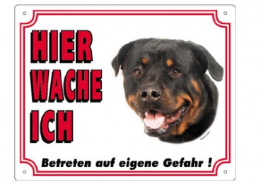 Warntafel Rottweiler