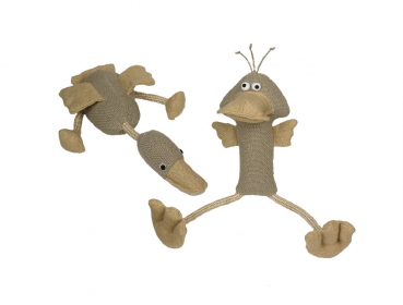 Jute Flugente Natur - links im Bild