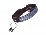 Halsband "FLASH MESH", blau, (M)L: 36-51 cm; B: 25 mm