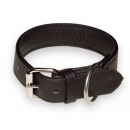 K9-Lederhalsband Öko, schwarz, 50cm, handgenäht