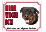 Warntafel Rottweiler