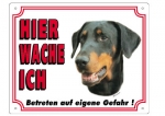Warntafel Dobermann