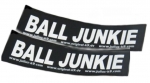 Logo "Ball Junkie" für IDC-Powergeschirr, klein 1Paar
