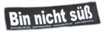 Logo "BIN NICHT SÜSS" für IDC-Powergeschirr, klein 1Paar