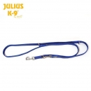 Doppelführleine gummiert, blau, L.2,2m, B.20mm