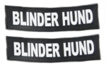 Logo "Blinder Hund" für IDC-Powergeschirr, klein 1Paar