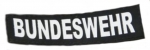 Logo "BUNDESWEHR"für IDC-Powergeschirr, groß 1Paar