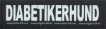 Logo "DIABETIKERHUND" für IDC-Powergeschirr, klein 1Paar