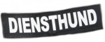 Logo "Diensthund" für IDC-Powergeschirr, groß 1Paar