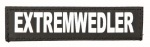Logo "Extremwedler" für IDC-Powergeschirr, groß 1Paar
