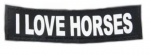 Logo "I Love Horses" für IDC-Powergeschirr, groß 1Paar