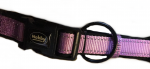 Halsband Classic Reflect Soft, lila/schwarz, L.25-35cm, B.15mm