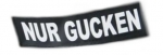 Logo "NUR GUCKEN" für IDC-Powergeschirr, groß 1Paar