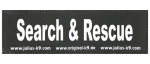 Logo "Search & Rescue" für IDC-Powergeschirr, groß 1Paar