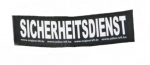 Logo "Sicherheitsdienst" für IDC-Powergeschirr, groß 1Paar