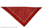 Hunde-Halstuch, Drei-Punkt, rot, M 53x53cm