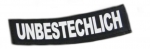 Logo "UNBESTECHLICH" für IDC-Powergeschirr, groß 1Paar